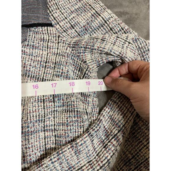 BCBGeneration‎ Knit Jacket Size Large Gray Tweed Zip Lightweight Blazer - Picture 6 of 7